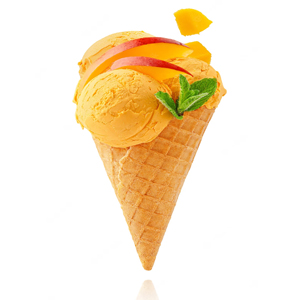 orange cone ice cream